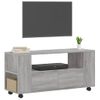 Mueble De Tv Madera De Ingeniería Gris Sonoma 102x34,5x43 Cm Vidaxl