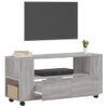 Mueble De Tv Madera De Ingeniería Gris Sonoma 102x34,5x43 Cm Vidaxl