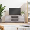 Mueble Para Tv Madera De Ingeniería Gris Sonoma 102x30x37,5 Cm Vidaxl