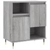 Aparadores 3 Uds Madera Contrachapada Gris Sonoma Vidaxl