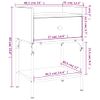 Mesita Noche 2 Uds Madera Ingeniería Roble Sonoma 40,5x31x60 Cm Vidaxl