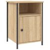 Mesitas Noche 2 Uds Madera Contrachapada Color Roble 40x42x60cm Vidaxl