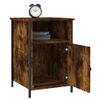 Mesitas Noche 2 Uds Madera Contrachapada Roble Humo 40x42x60 Cm Vidaxl