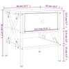 Mesita De Noche Madera De Ingeniería Roble Sonoma 40x42x45 Cm Vidaxl