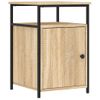 Mesitas Noche 2 Uds Madera Contrachapada Color Roble 40x42x60cm Vidaxl