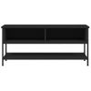 Mueble De Tv Madera Contrachapada Negro 100x35x45 Cm Vidaxl