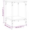 Mesa De Centro Madera De Ingeniería Roble Ahumado 40x40x55 Cm Vidaxl