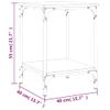 Mesa De Centro Madera De Ingeniería Marrón Roble 40x40x55 Cm Vidaxl