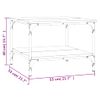 Mesa De Centro Madera De Ingeniería Roble Ahumado 55x55x40 Cm Vidaxl