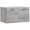 Armario De Pared Madera De Ingeniería Gris Sonoma 60x36,5x35 Cm Vidaxl