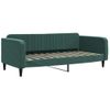 Sofá Cama Sin Colchón Terciopelo Verde Oscuro 90x200cm Vidaxl