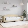 Sofá Cama Tela Color Crema 80x200 Cm Vidaxl