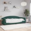 Sofá Cama Sin Colchón Terciopelo Verde Oscuro 80x200 Cm Vidaxl