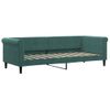 Sofá Cama Sin Colchón Terciopelo Verde Oscuro 80x200 Cm Vidaxl