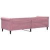 Sofá Cama Sin Colchón Terciopelo Rosa 80x200 Cm Vidaxl