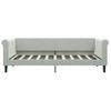 Sofá Cama Terciopelo Gris Claro 90x190 Cm Vidaxl