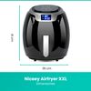 Freidora De Aire Xxl Sin Aceite Niceey - 8l - Compacta - 8 Programas - Airfryer  Digital Para 4 - 6 Porciones - 1800w - Pantalla Digital - Negro