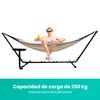 Hamaca Con Soporte Incluido Niceey- Soporte Para Bebidas - Para 2 Personas - Hasta 250 Kg - Beige