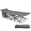 Niceey Cama Plegable De Camping Xl - Tumbona Para Exterior E Interior - Soporta Hasta 150 Kg - Gris