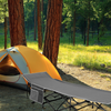 Niceey Cama Plegable De Camping Xl - Tumbona Para Exterior E Interior - Soporta Hasta 150 Kg - Gris