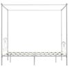 Estructura De Cama Con Dosel Metal Blanco 140x200 Cm