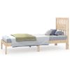 Estructura De Cama Madera Maciza De Pino 75x190 Cm