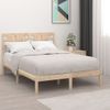 Estructura De Cama De Madera Maciza De Pino 200x200 Cm