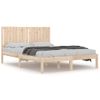 Estructura De Cama Madera Maciza 150x200 Cm