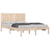 Estructura De Cama De Madera Maciza De Pino 160x200 Cm