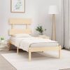 Estructura De Cama Madera Maciza 75x190 Cm