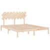 Estructura De Cama De Madera Maciza De Pino 160x200 Cm