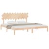 Estructura De Cama De Madera Maciza 200x200 Cm