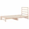 Sofá Cama Extraíble Madera Maciza De Pino 2x(90x200) Cm