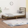 Sofá Cama Extraíble Madera Maciza De Pino Marrón 2x(90x200) Cm