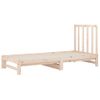 Sofá Cama Extraíble Madera Maciza De Pino 2x(90x200) Cm