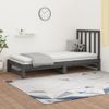 Sofá Cama Extraíble Madera Maciza De Pino Gris 2x(90x200) Cm