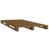 Estructura De Cama Madera Maciza Pino Marrón Miel 100x200 Cm