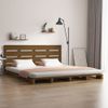 Estructura De Cama Madera Maciza De Pino Marrón Miel 150x200 Cm