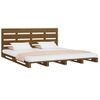 Estructura De Cama Madera Maciza De Pino Marrón Miel 150x200 Cm