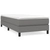 Estructura De Cama Box Spring Tela Gris Oscuro 80x200 Cm