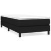 Estructura De Cama Box Spring Tela Negro 80x200 Cm