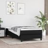 Estructura De Cama Box Spring Tela Negro 80x200 Cm