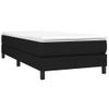 Estructura De Cama Box Spring Tela Negro 80x200 Cm