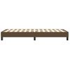 Estructura De Cama Box Spring Tela Marrón Oscuro 80x200 Cm