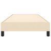 Estructura De Cama Box Spring Tela Color Crema 80x200 Cm