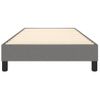 Estructura De Cama Box Spring Tela Gris Oscuro 90x190 Cm