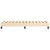 Estructura De Cama Box Spring Tela Color Crema 90x190 Cm