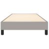 Estructura De Cama Box Spring Tela Gris Claro 90x200 Cm