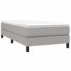 Estructura De Cama Box Spring Tela Gris Claro 100x200 Cm