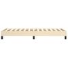 Estructura De Cama Box Spring Tela Color Crema 100x200 Cm